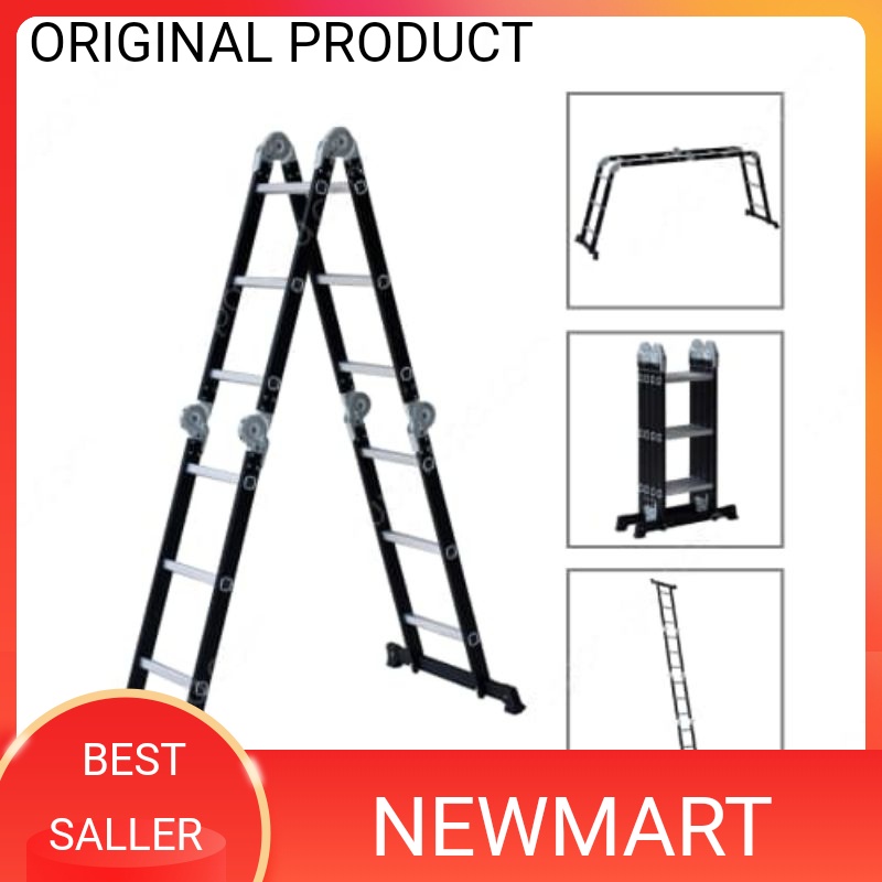 Krisbow tangga lipat aluminium 3 meter multipurpose ladder