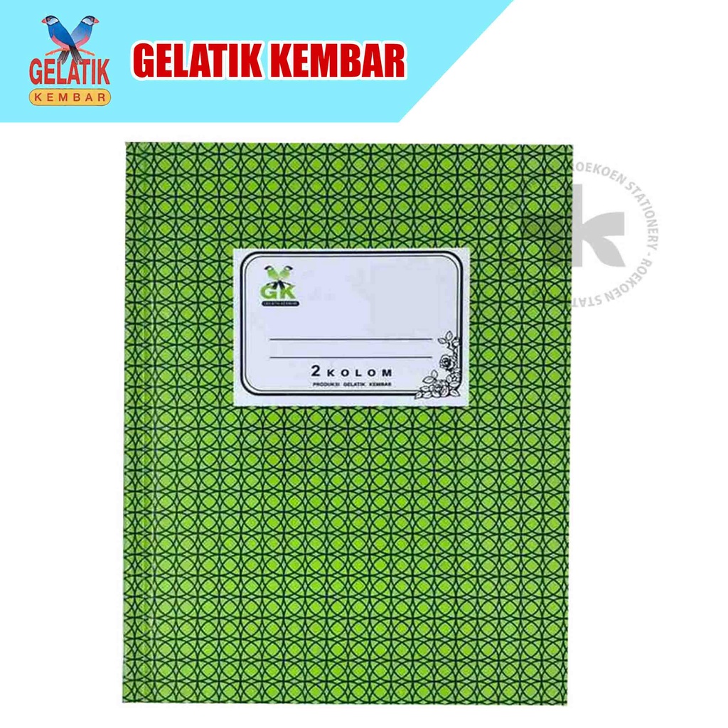 

Gelatik Kembar Hardcover Buku Kas Folio 50 - 2 Kolom