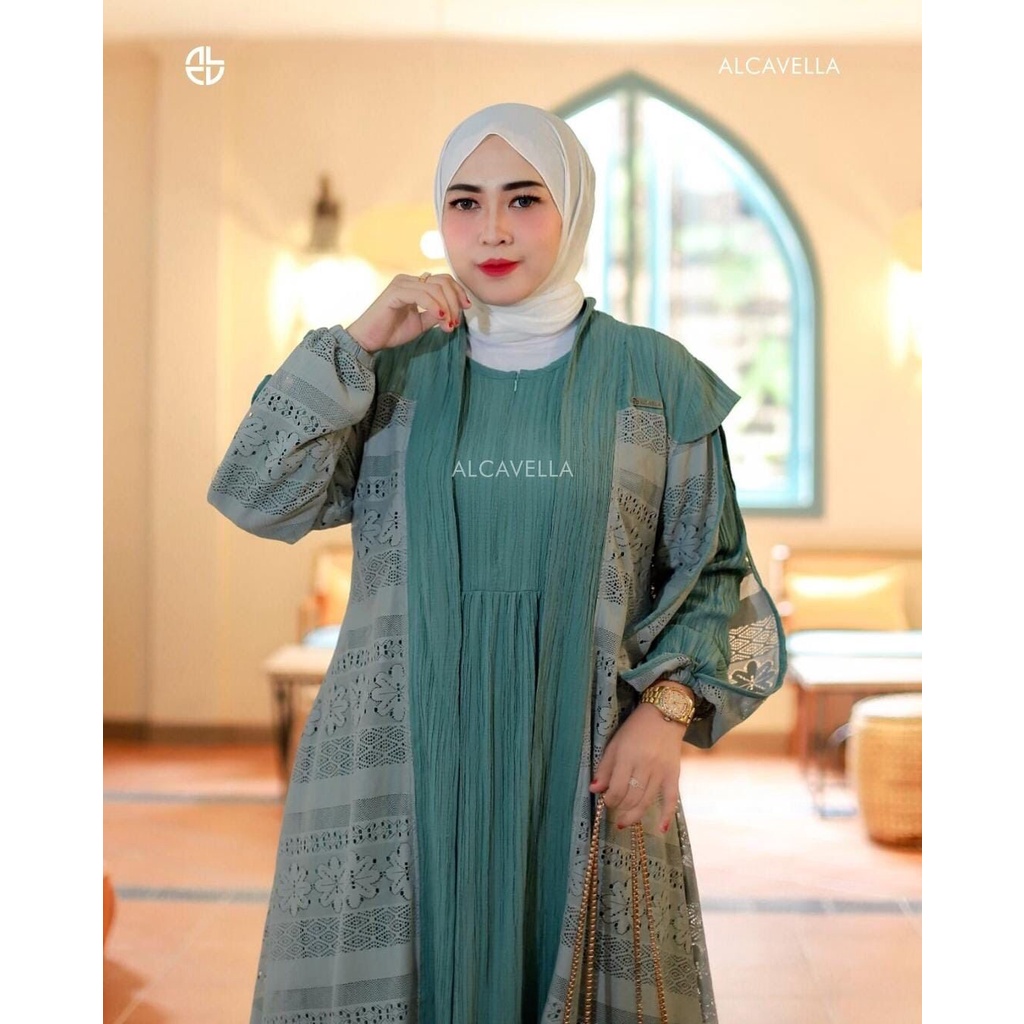 ALCAVELLA ZARIFA DRESS BEST SELLER / GAMIS WANITA / DRESS MUSLIM / FASHION WANITA / GAMIS OUTER