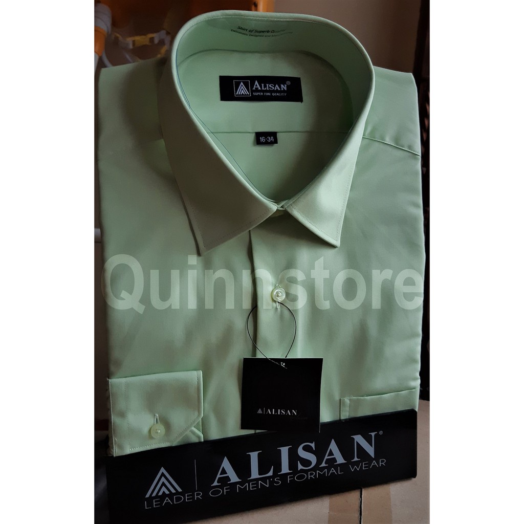 ALISAN Original Kemeja Polos Lengan Panjang - Reguler - Hijau #9