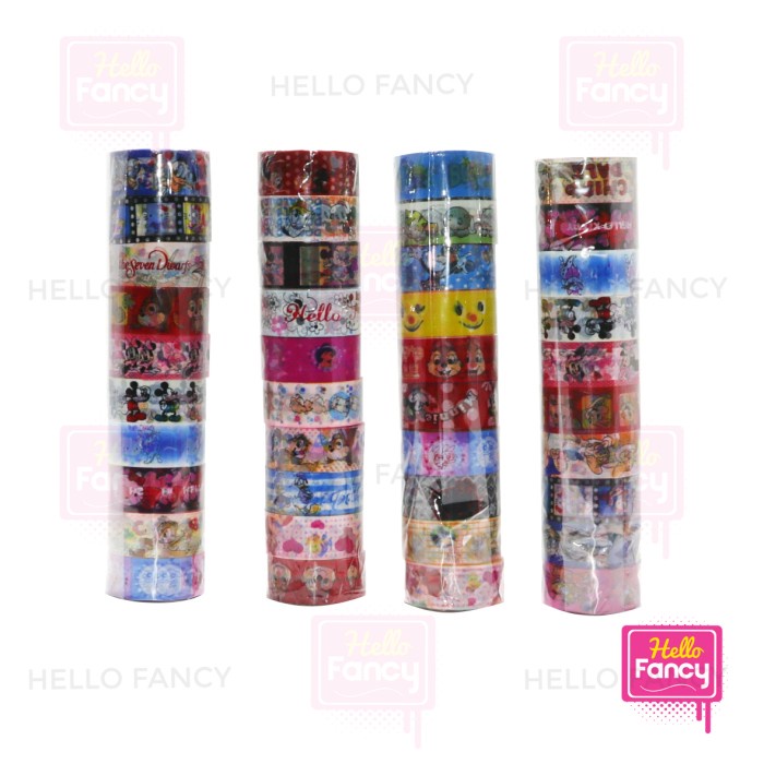 

Decorative Cartoon Tape 15cmx3m Isolasi Pita Motif Plester DCTAPE