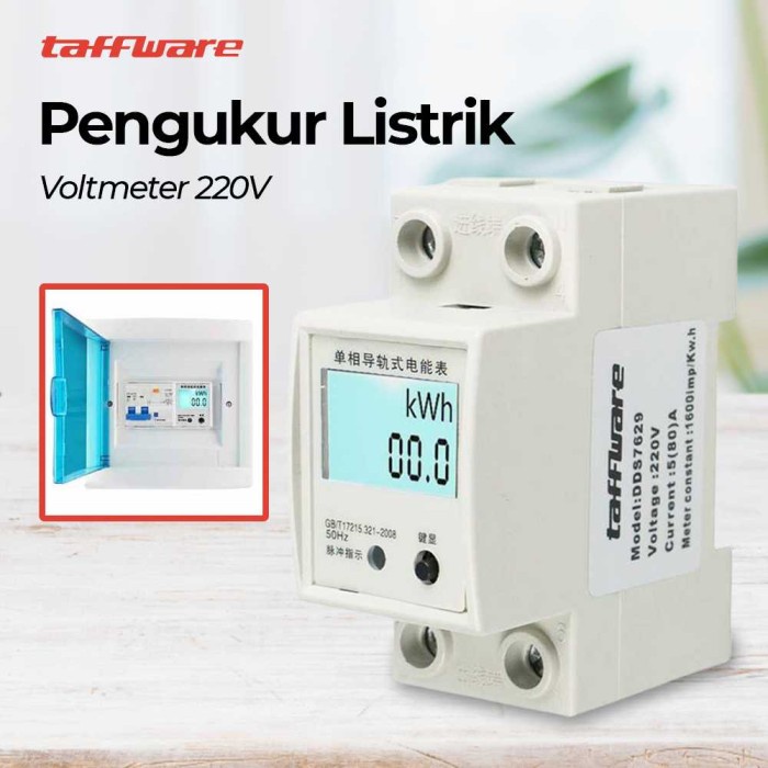 Alat Pengukur Listrik Penghemat Listrik Watt Volt kWh Meter LCD