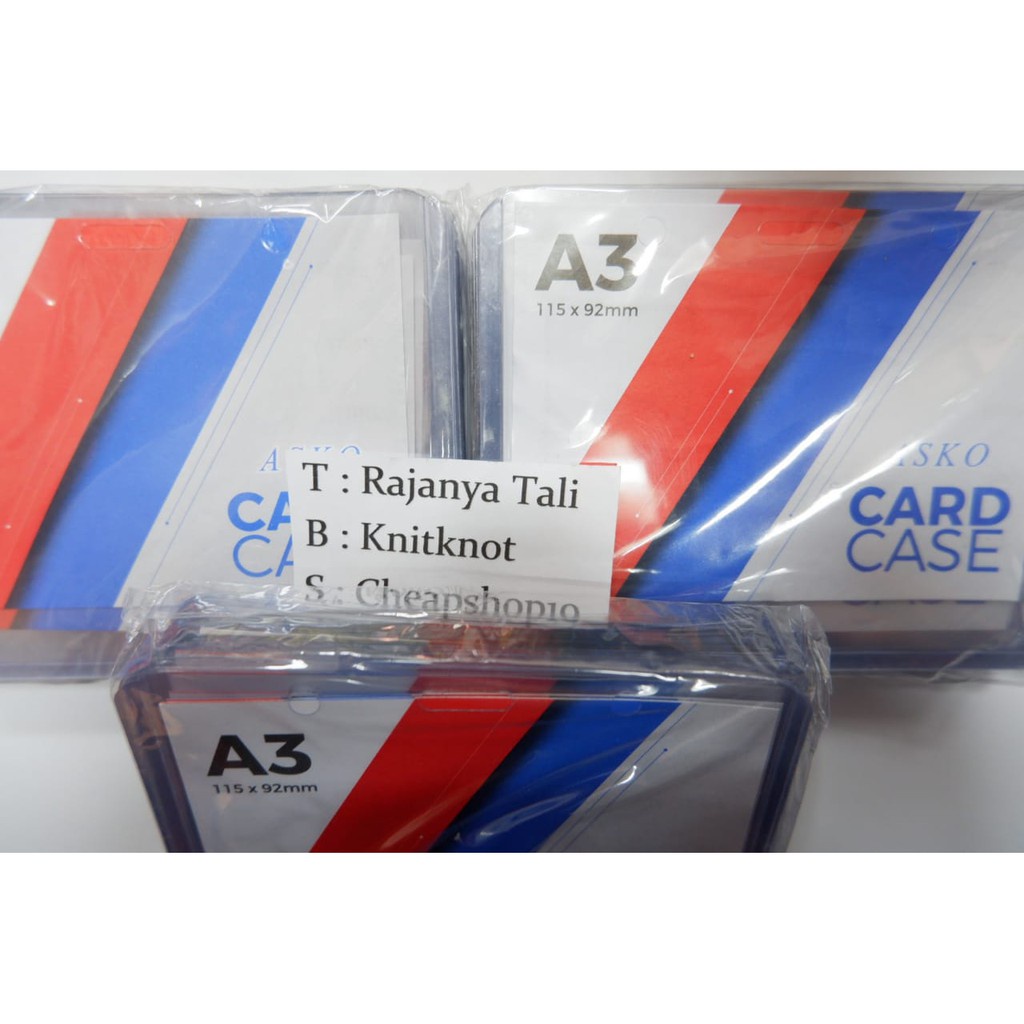 

ASKO Card Case A3 Plastik ID Card Case Tebal A3