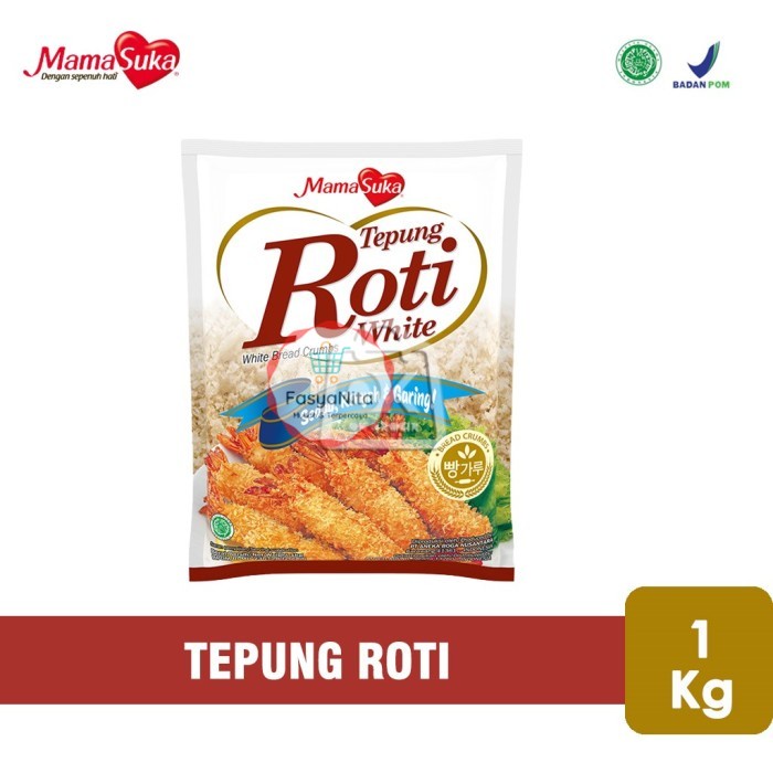 

Mamasuka Tepung Roti White / Breadcrumbs / Tepung Panir (1 Kg) - White 1 Kg - FasyAnita Mart Denpasar