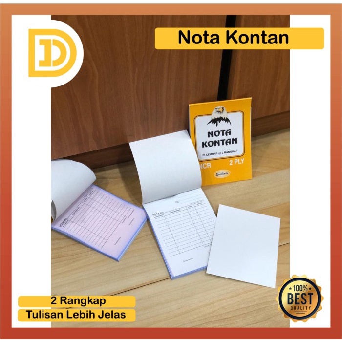 

Buku Nota 2 ply Kecil Dua Rangkap Tulisan Jelas NCR No Carbon Required Catatan Jual Beli