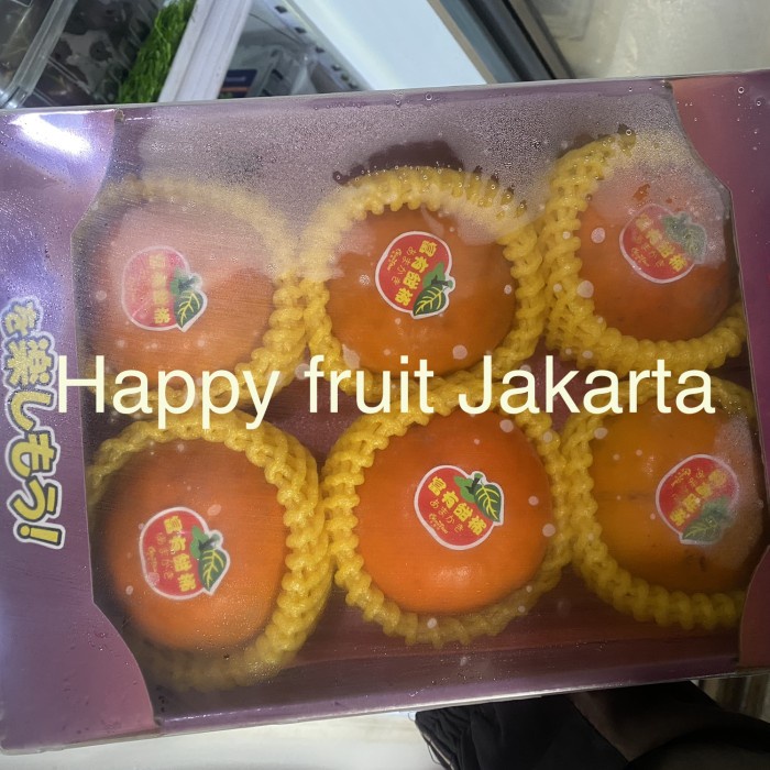 

Persimon super manis box | Buah persimon import manis fresh box isi 6