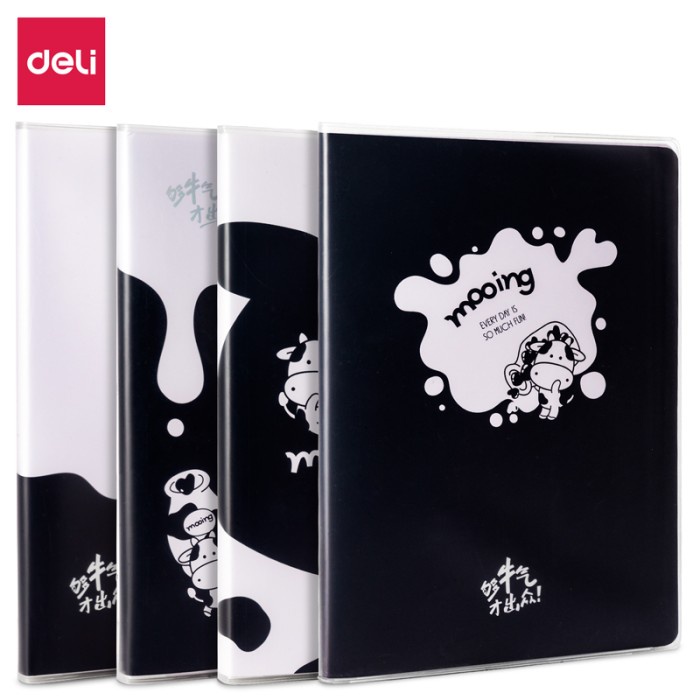 

Deli Notebook B5 96 Lembar dengan pinggiran plastik T1696 - Cow Moo