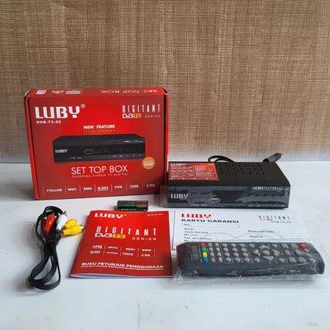 Cod Bergaransi Set Top Box Receiver DVB T2 Full HD Luby T2-01// Luby T2 -02 Terbaik