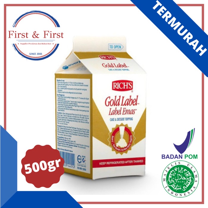 

Promo Terbaru Rich Gold Label Whipping Cream 500 gram