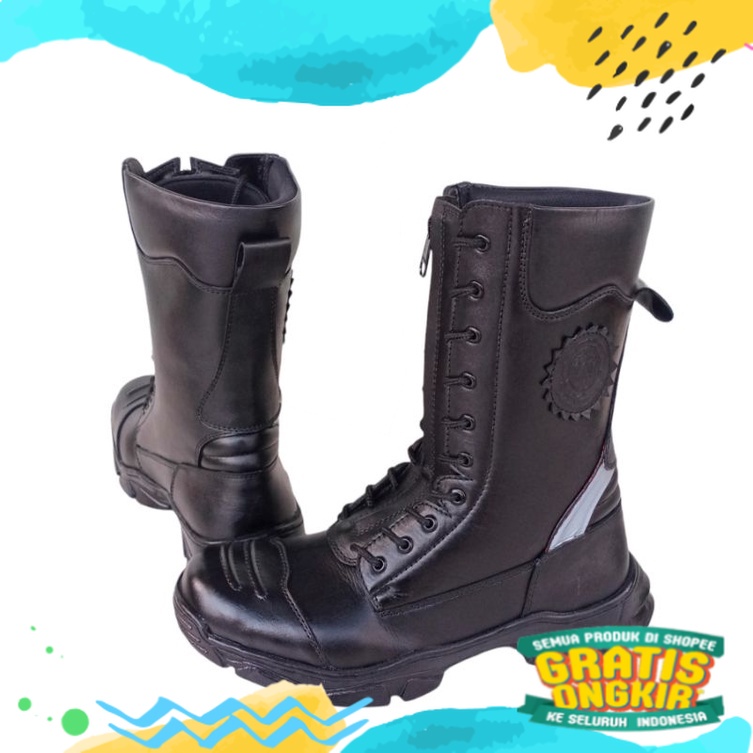 sepatu pdl boots safety damkar pemadam 001 aleus/ Karet