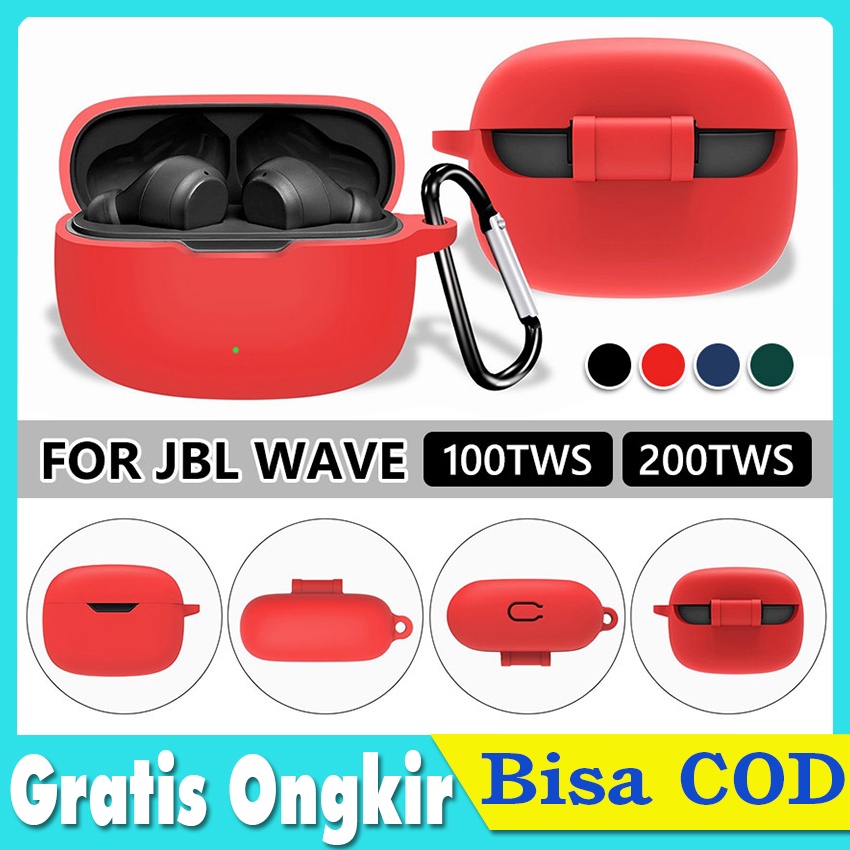 Silicone Soft Case for JBL WAVE 100TWS Cover Shockproof Wireless Protective Earphones Cover for JBL 