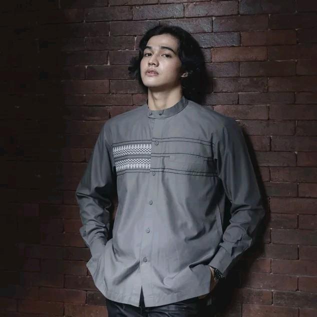 Bastoh Kemeja Baju Koko Kameja Pria Bordir Konya Lengan Panjang Muslim Muslimin Laki Laki Dewasa Har