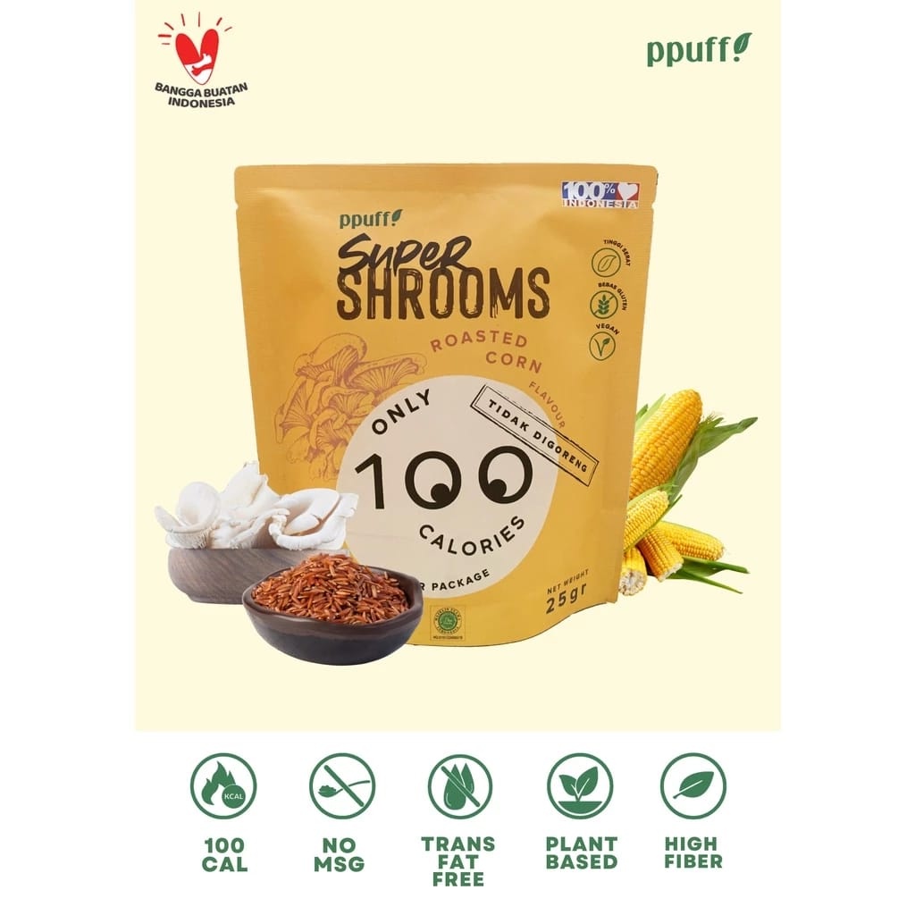 

PPUFF SUPERSHROOMS ROASTED CORN 25G