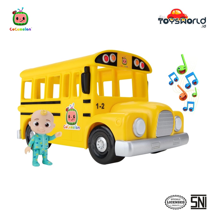 Cocomelon Feature Vehicle Yellow School Bus - Mainan Anak