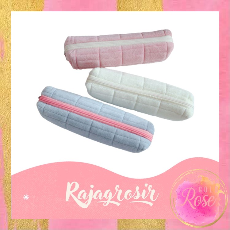 

ℛ - T5958 Tempat Pouch Pillow Korea / Kotak Pensil Sleting Velvet Aesthetic Pastel / Kotak Pensil Bulu / Make Up Pouch