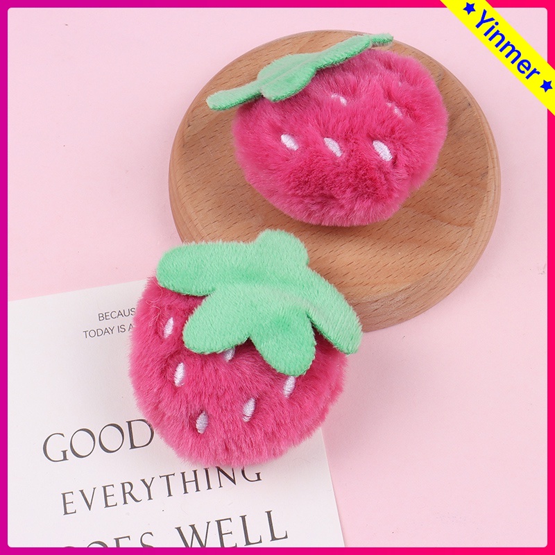 COD✨Strawberry bear bros mlooch strawberry strawberry diy hair accessories liontin-Yinmer