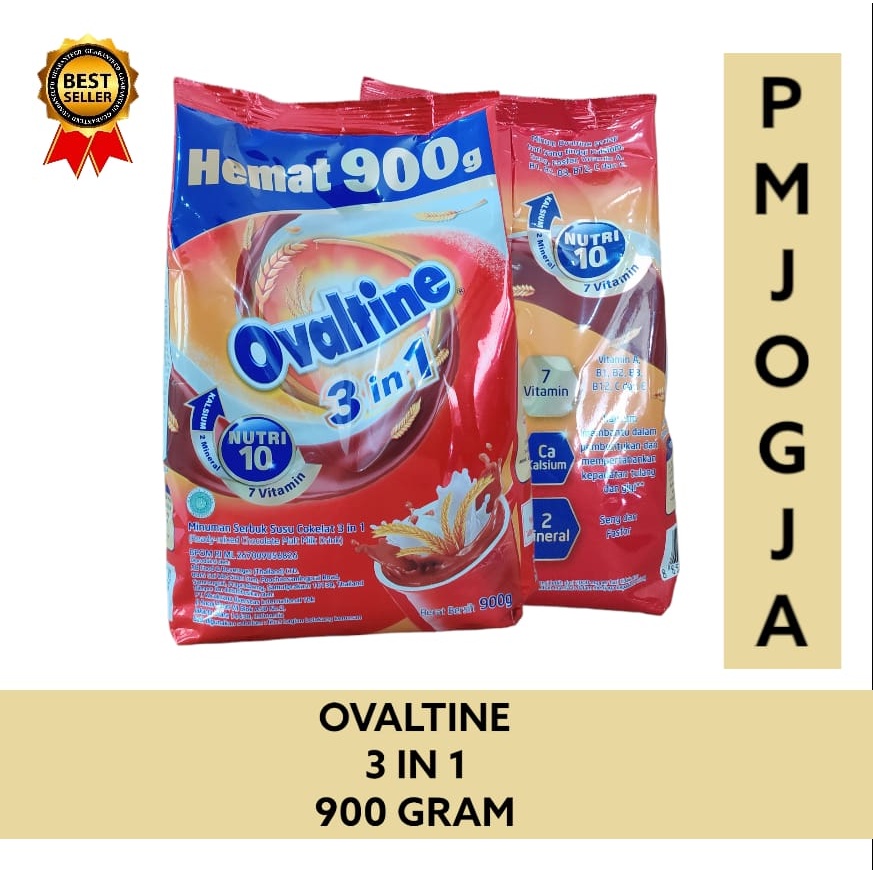 

Ovaltine 3in1 Susu Bubuk Coklat 900g / susu cokelat 3 in 1 900 gram