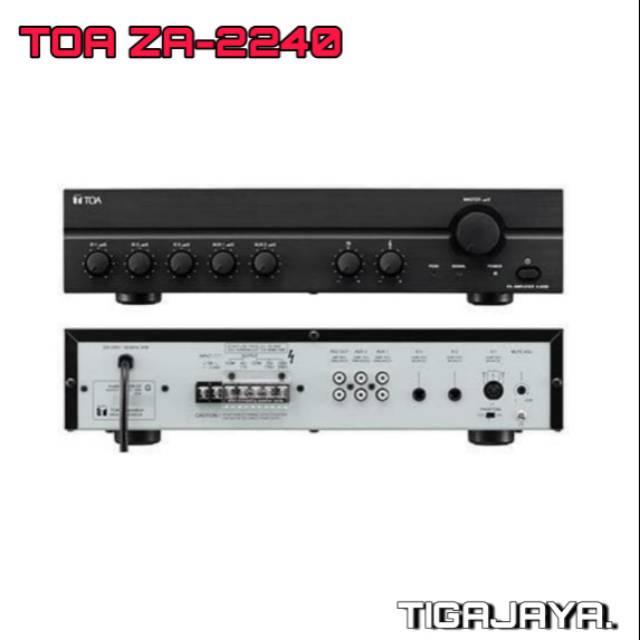 ( BONUS Speaker Box 815F aktif ) Ampli TOA /Mixer Power Amplifier TOA ZA 2240