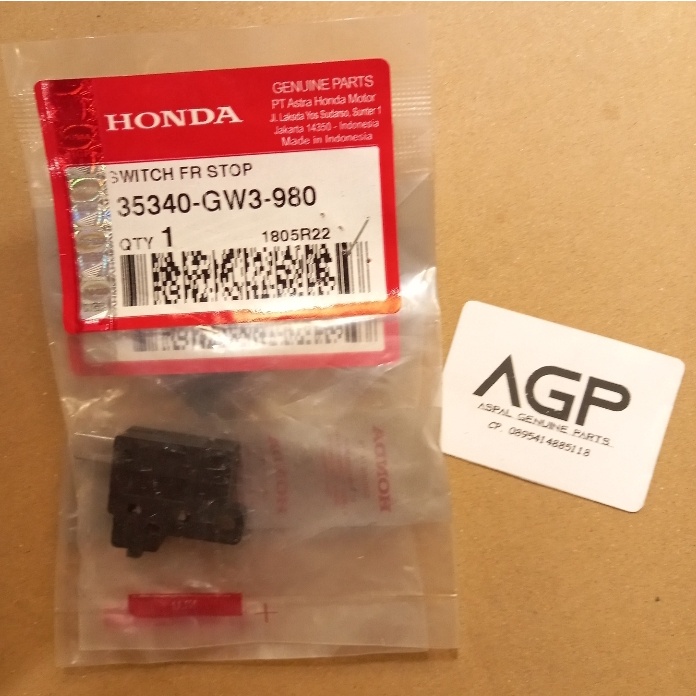 Switch FR Stop Swith Rem Depan Supra X 125 35340GW3980 Ori AHM