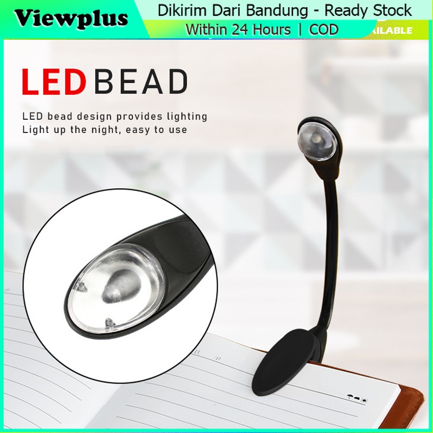 Baru Premium Flexible Lampu Baca Jepit Buku Book Mini Portable Lampu LED Baca Lamp Buku Lampu Kerja