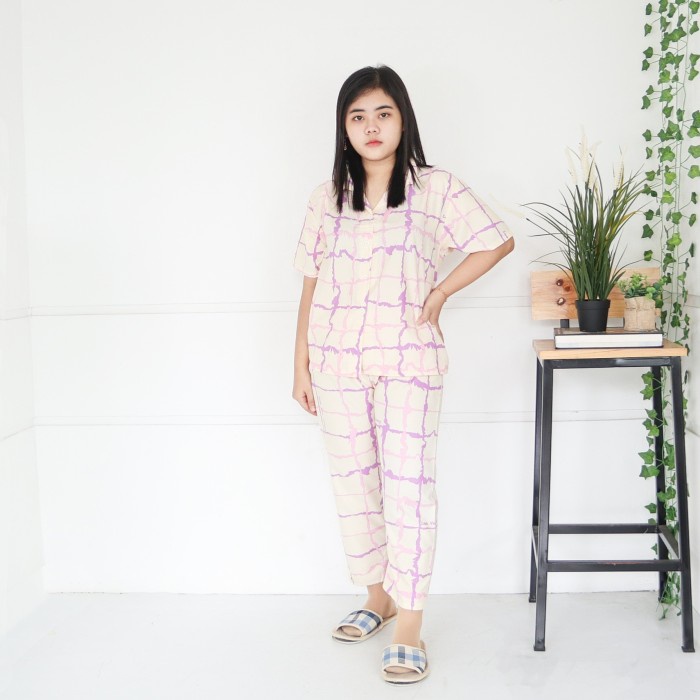 One Set Setelan Baju Tidur Piyama Anak Perempuan Tanggung size 16 Murah Premium Kekinian