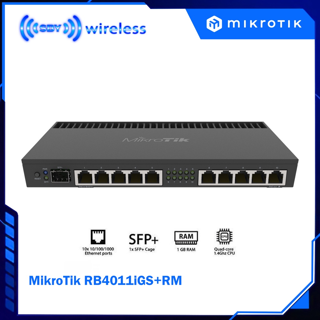 MikroTik RB4011iGS+RM Rackmount