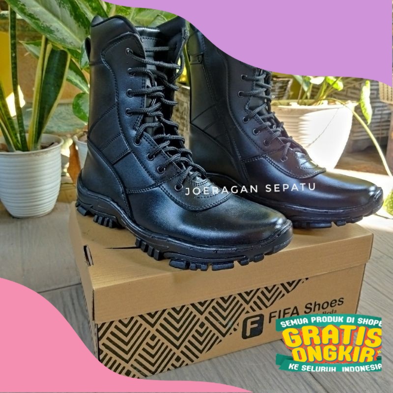 SEPATU PDL TNI SEPATU PDL SEPATU PDL SATPAM SEPATU PDL SECURITY SEPATU PDL POLRI/ tinggi  hak jumbo