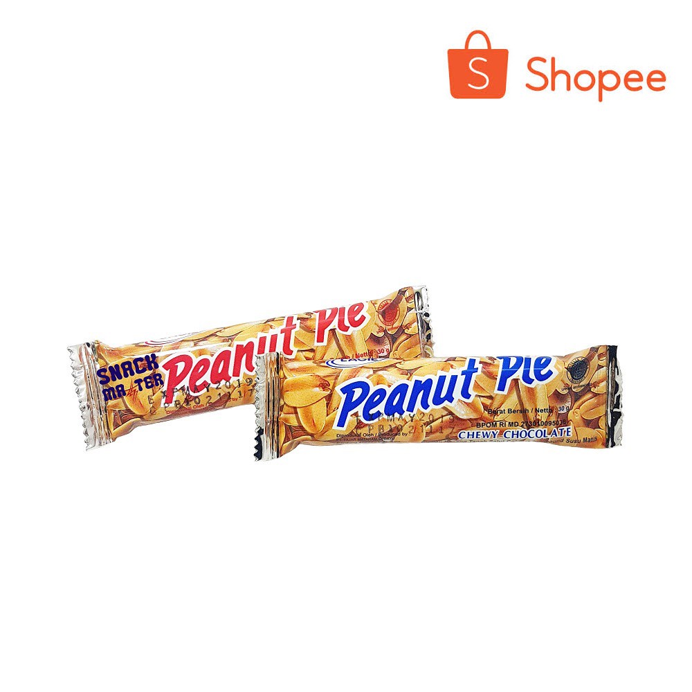 

L'AGIE Peanut Pie - Kacang Salut Cokelat Susu Manis Netto 30gr.