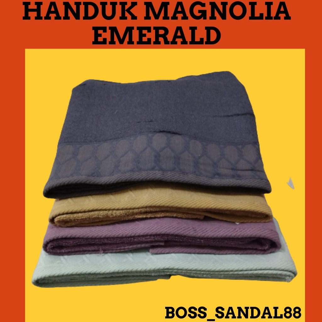 HANDUK MAGNOLIA EMERALD MOTIF