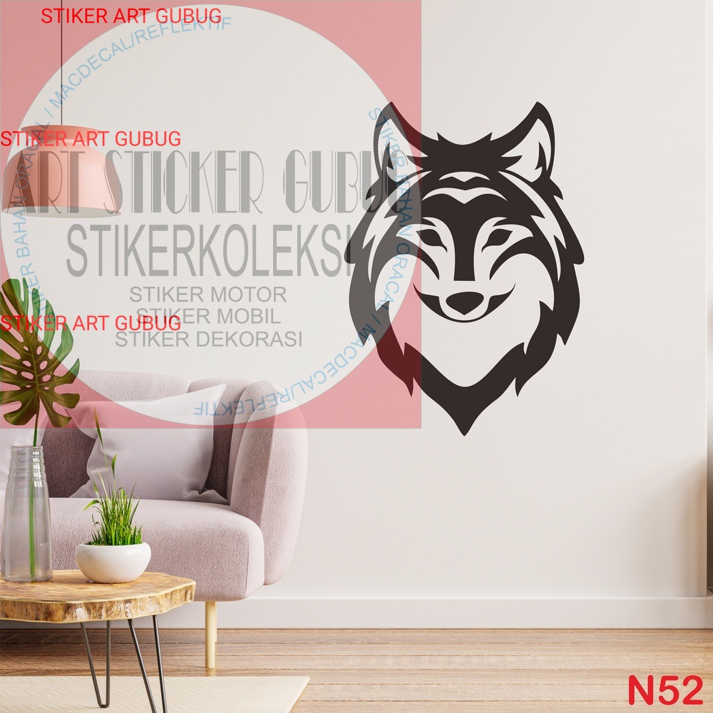Stiker dinding WOLF sticker cutting wall stiker stiker tembok stiker kaca stiker kamar