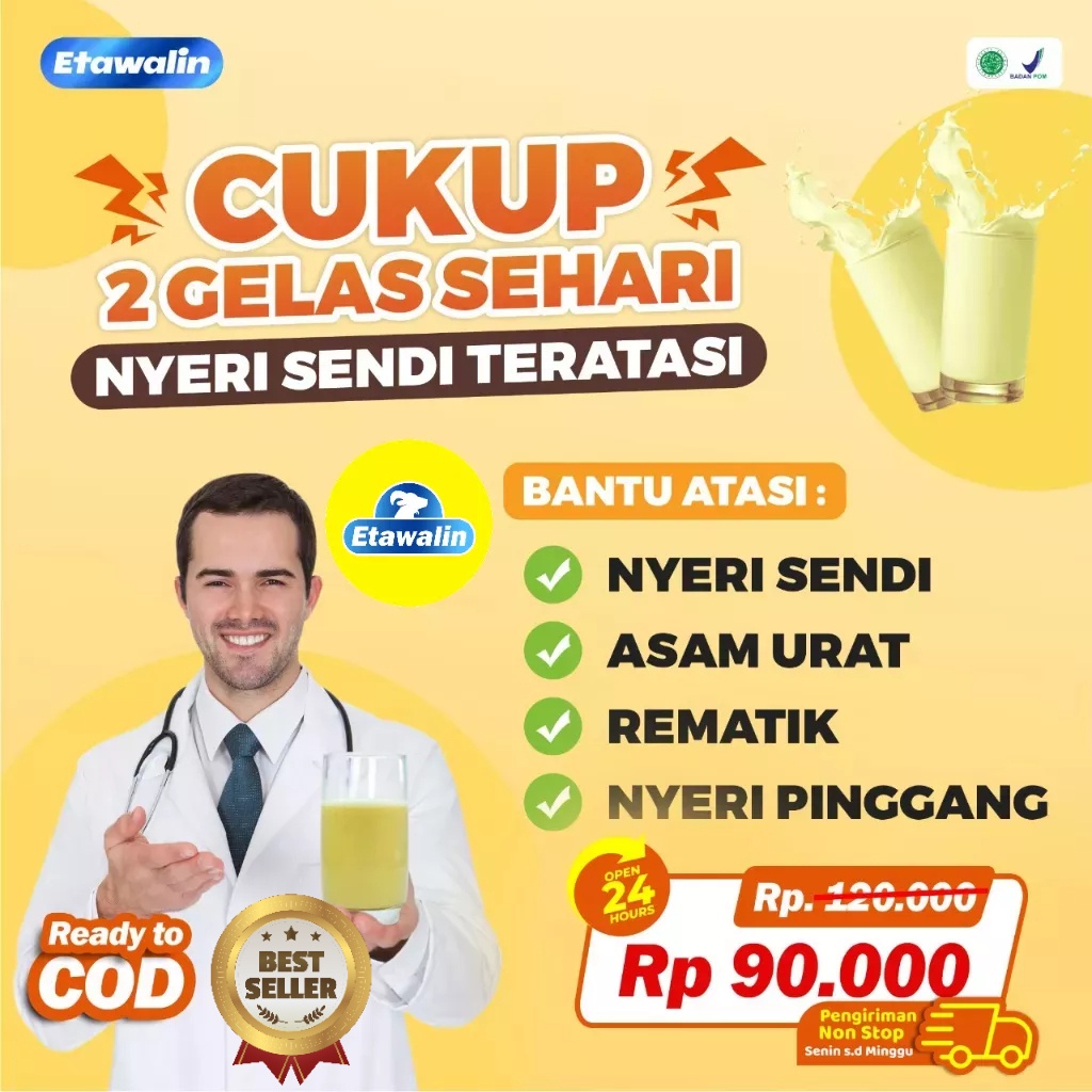 

Etawalin – Susu Kambing Etawa Tingkatkan Kepadatan & Kesehatan Tulang Sendi Susu Anti Pengapuran Sendi Asam Urat Rematik Reumatik Nyeri Sendi Cocok Untuk Lansia Medjool Store