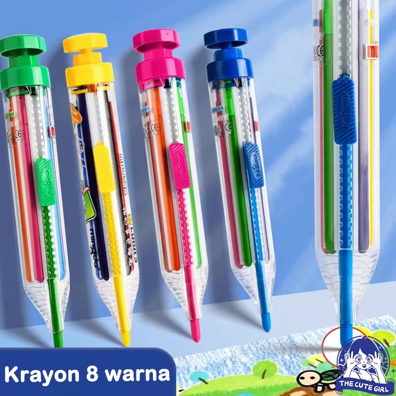 

Crayon / Krayon 8 Warna Tidak Mengotori Tangan - Stazionario