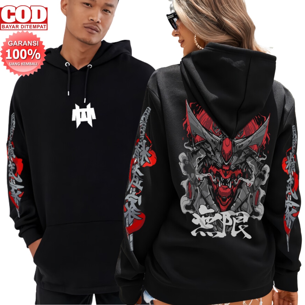 PROMO COD HOODIE SOUL OF SAMURAI HOODIE COUPLE PASANGAN KEKINIAN COWOK CEWEK/REMAJA KEREN TERBARU KO