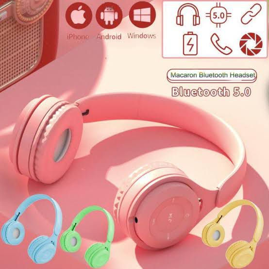 HEADPHONE BLUETOOTH HEADSET WIRELESS MACARON Y08