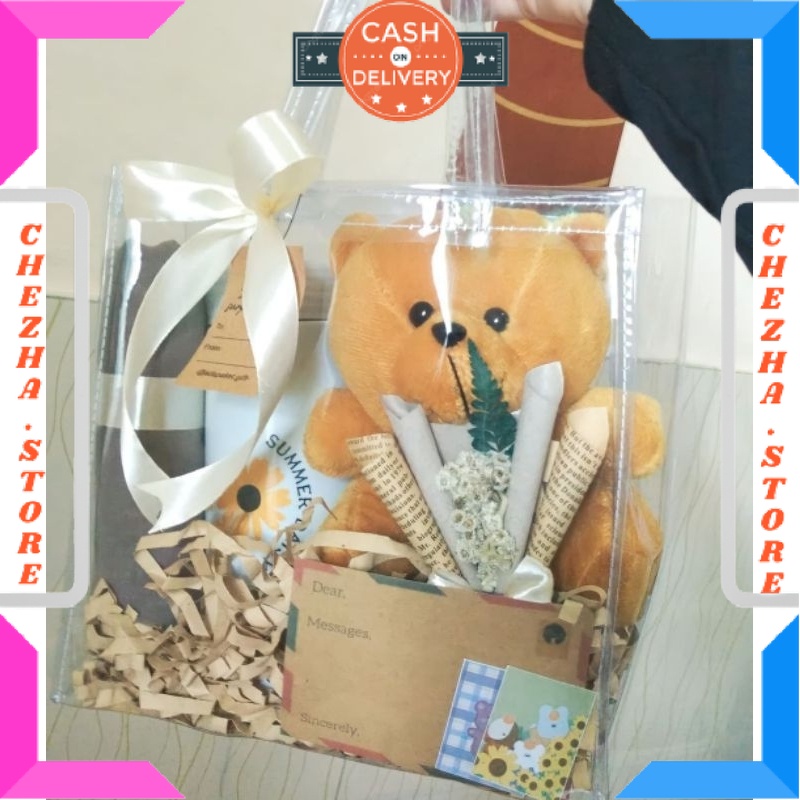 

BINGKISAN KADO ULTAH PASANGAN PACAR ISTRI MANTAN ISIAN MINI DAN BESAR / Kado Ultah Cewek Kado Ulang Tahun Cewek Totebag Transparant Kado Ulang Tahun Kado Wisuda Kado Murah Hadiah Murah Boneka Beruang Mini Hampers Wisuda Hampers / BONUS GIFT CRAD UCAPAN