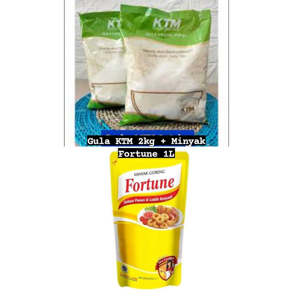 

Paket Sembako Gula KTM 2 Kg + Mnyk Fortune Pouch 1 Liter