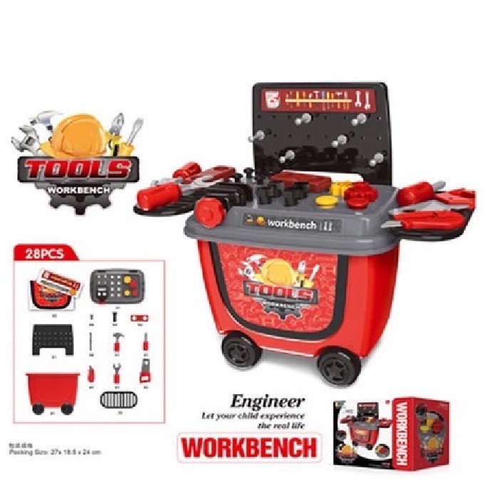 ✨COD✨ -Mainan anak TOOL WORKBENCH PRINTED BOX