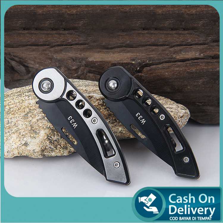 Pisau Saku Lipat Outdoor Super Tajam untuk Survival & Camping Sebaguna