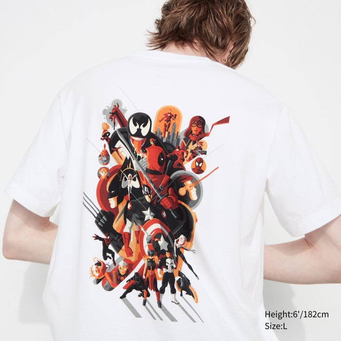 UNIQLO UT Marvel X Mondo Lengan Pendek 463099 Uniseks
