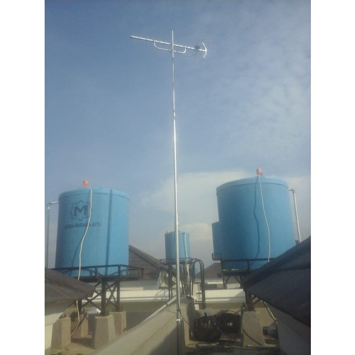 Tiang antena tv outdoor galvanis 3 meter