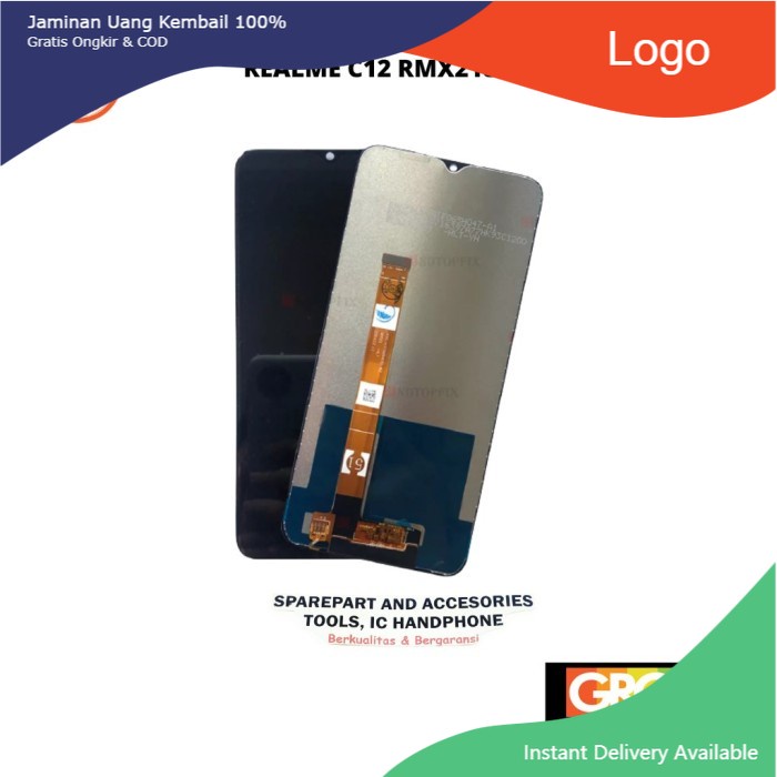 LCD TOUCHSCREEN REALME C11 C15 RMX2185 / C12 RMX2189 KUALITAS ORIGINAL