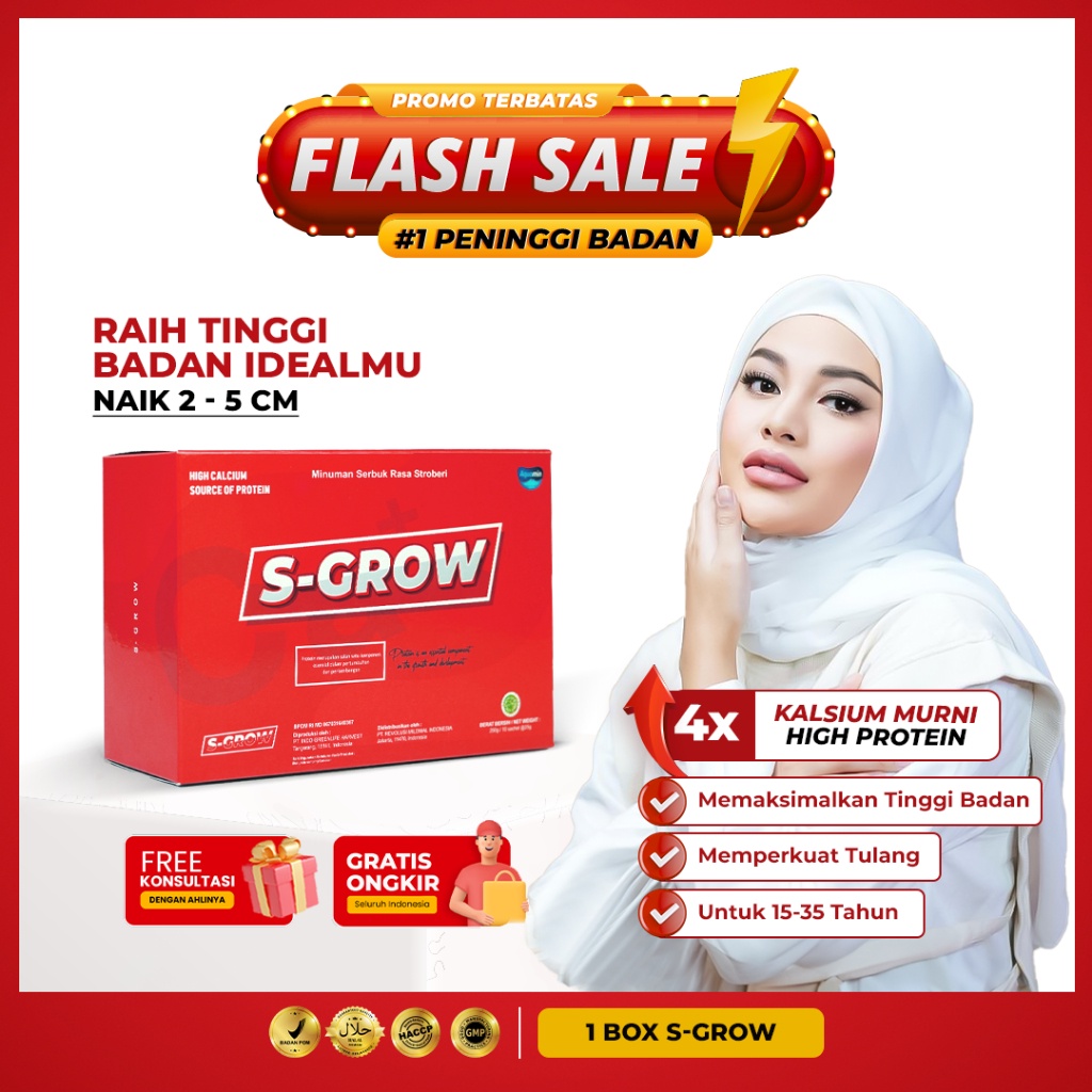 S-GROW Peninggi Badan Terbaik Untuk Remaja dan Dewasa