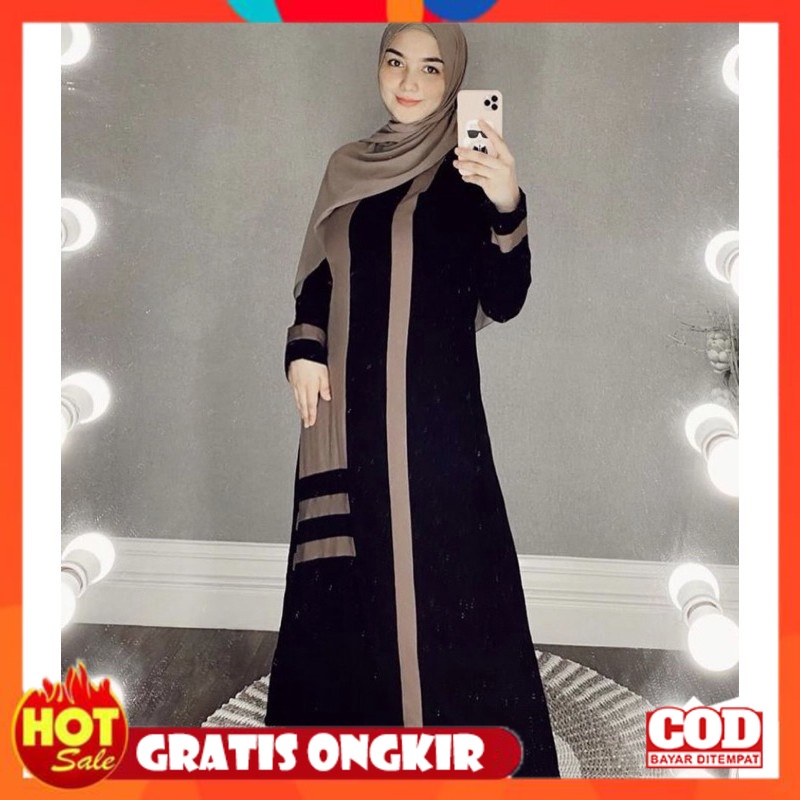 KAIN ADEM HALUS TEBAL / promo-big sale-Best seller-dress hitam-abaya citra coksu-dress polos-murah g