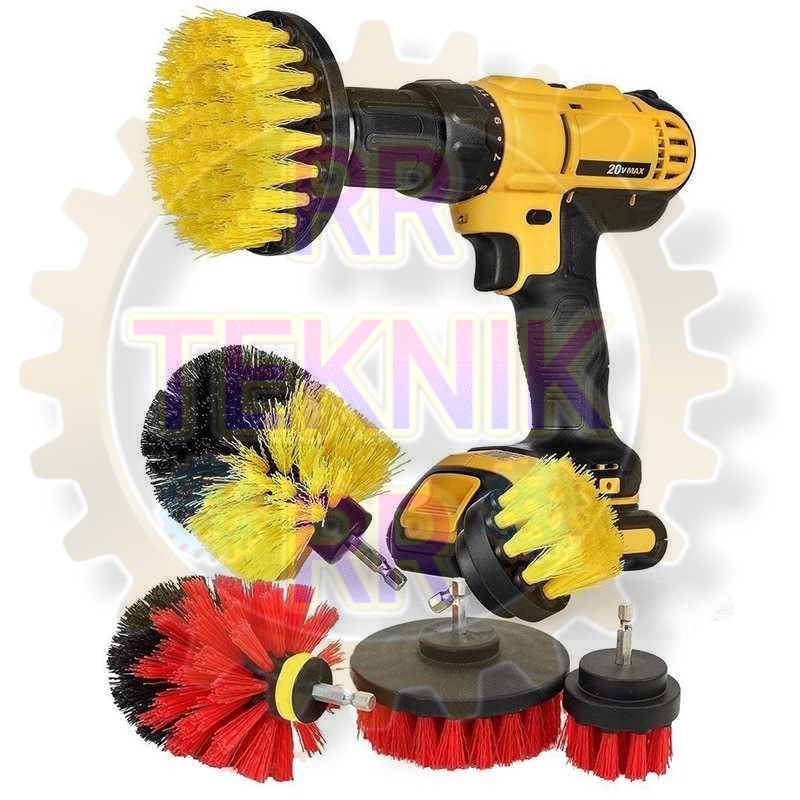 Sikat Bor Elektrik Power Cleaning Head 3 PCS