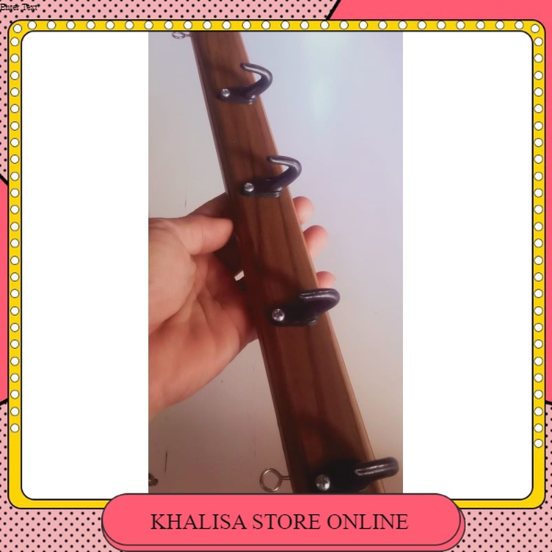 kapstok kayu jati//Gantungan Baju kayu jati