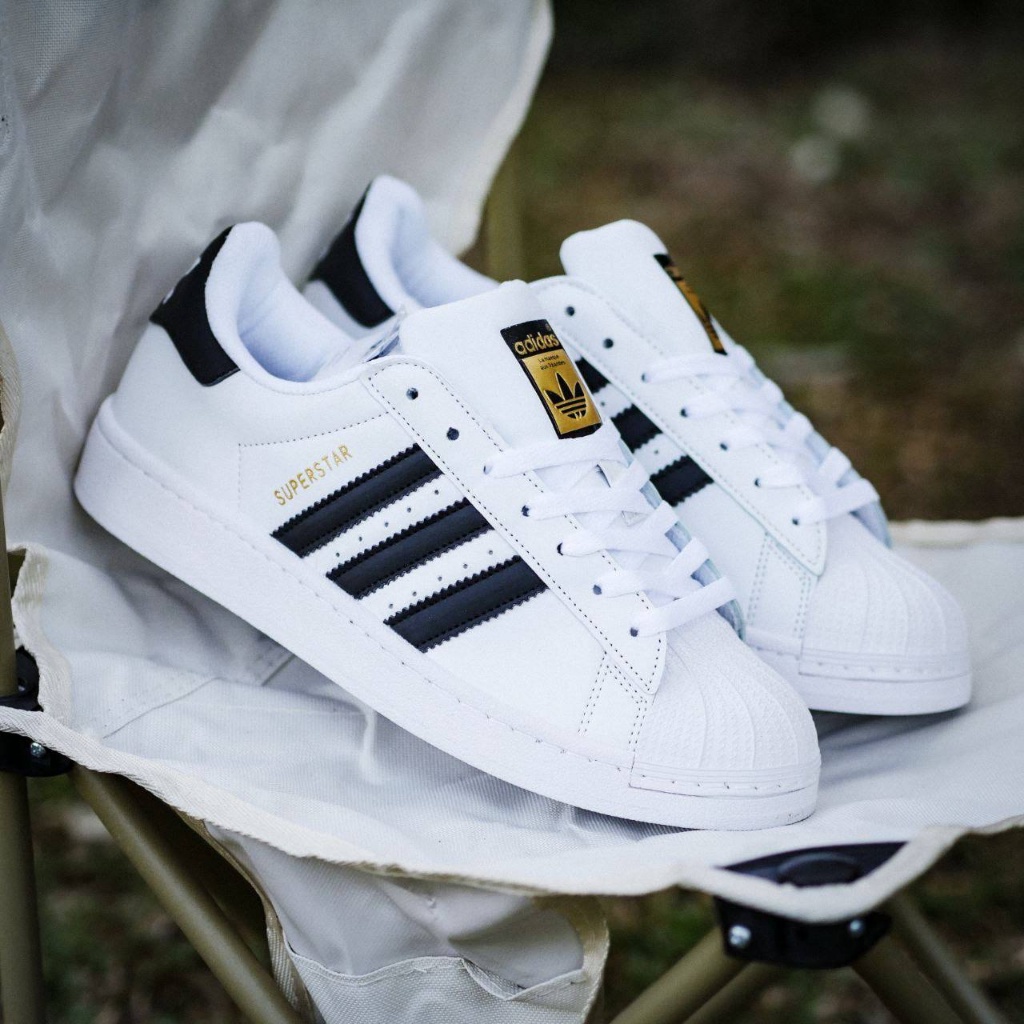 Sepatu Adidas Superstar Found White Black Original 100% | Sneakers Casual