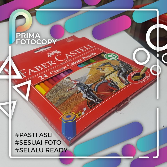 

Pensil Warna Faber Castell Classic 24 Warna | Original Klasik
