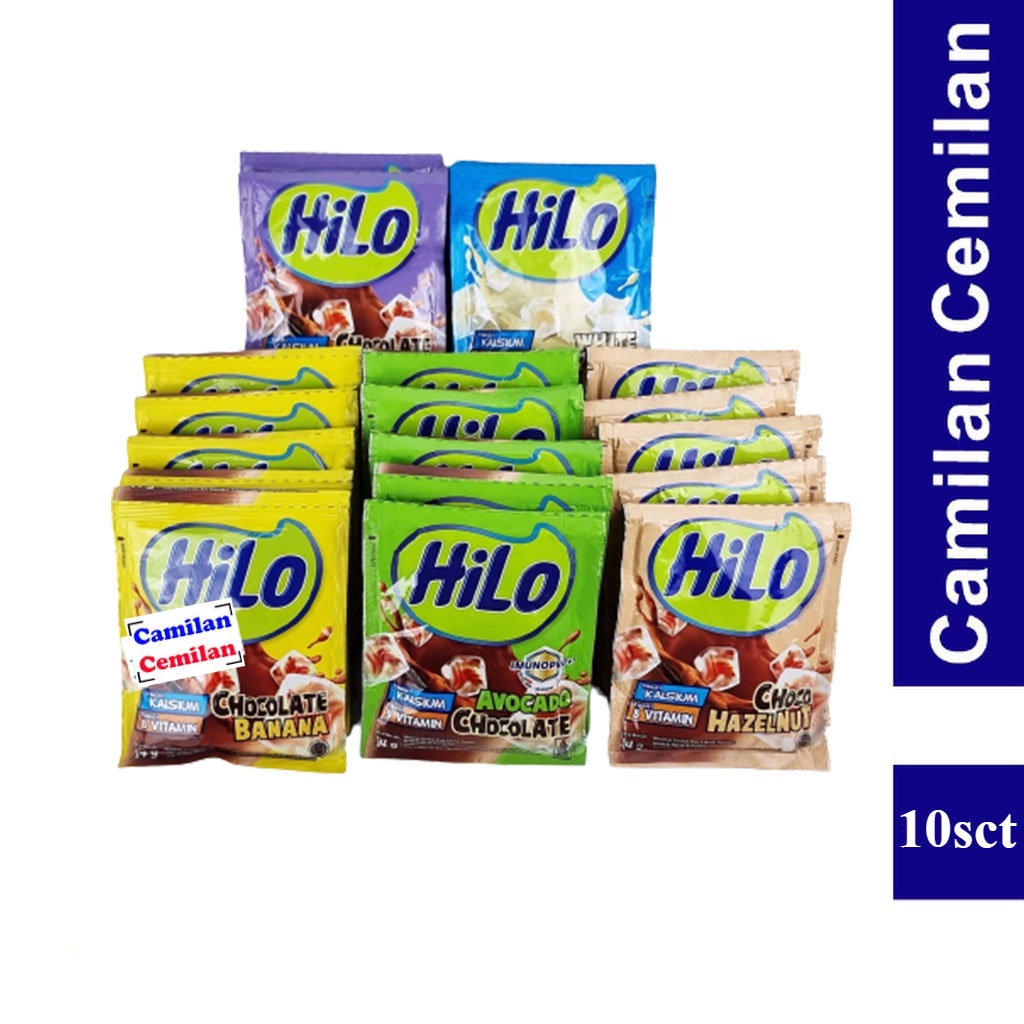 

HiLo Susu Bubuk Coklat Tinggi Kalsium Renceng isi 10 sct x 14 gr