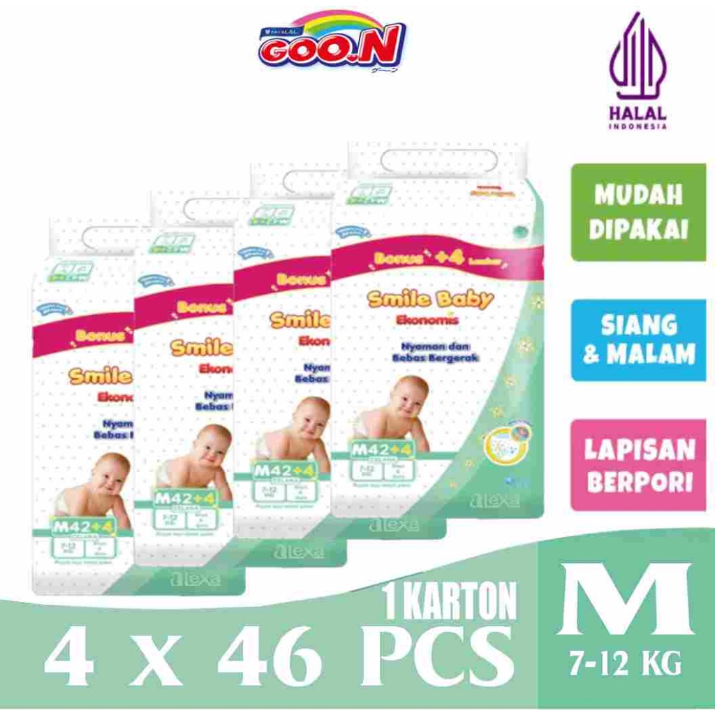 BIG SALE 12.12 GOON EKONOMIS M46 L40 XL38 1 KARTON - popok bayi celana promo murah