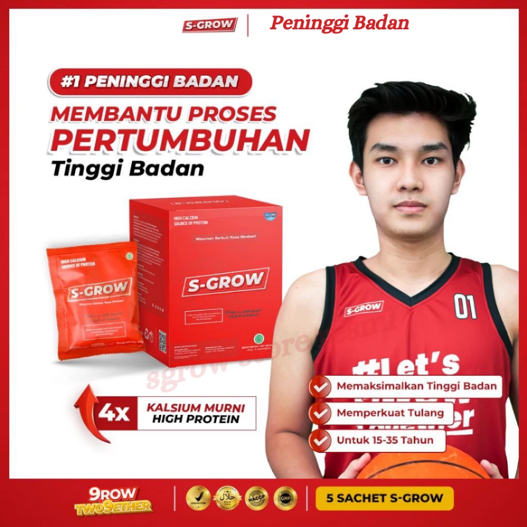Suplement Peninggi Badan Susu S-GROW Original